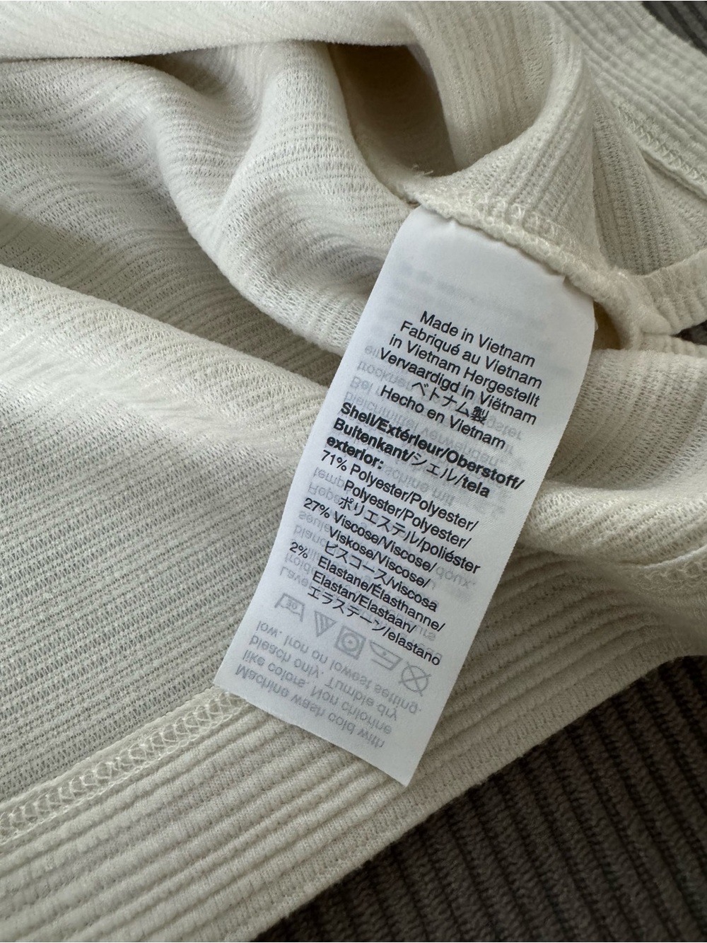 J. Crew Cream Ribbed Button-Front Tank - Picture 4 of 7